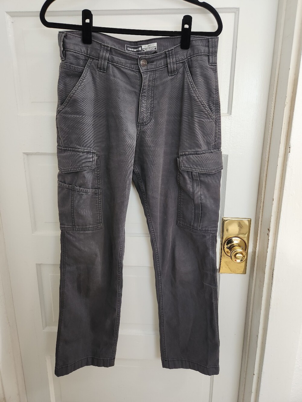 Carhartt Men's Gray Cargo Work Pants 30x30